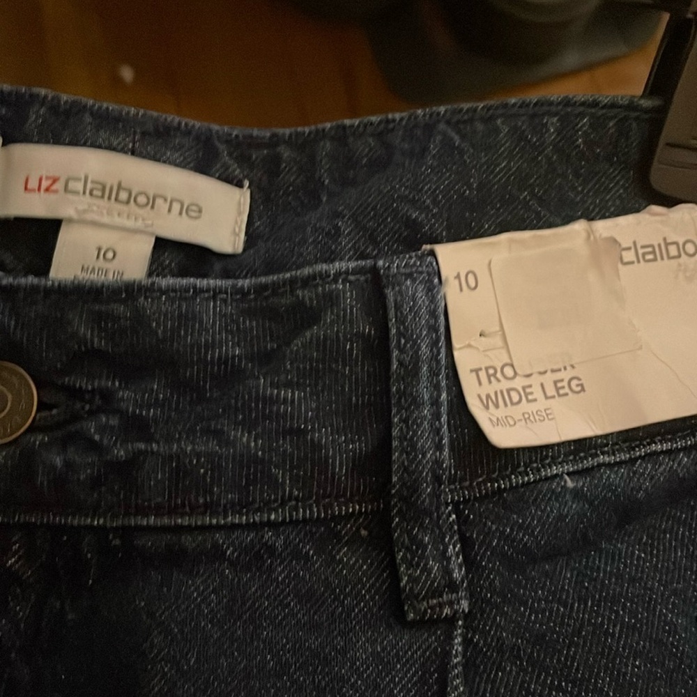 Liz Claiborne Trouser Wide Leg Size 10 NWT - Picture 4 of 6